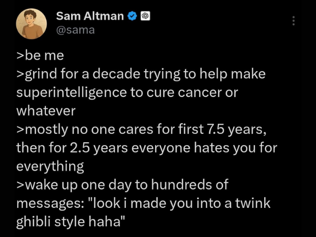 Photo: @Sama on X